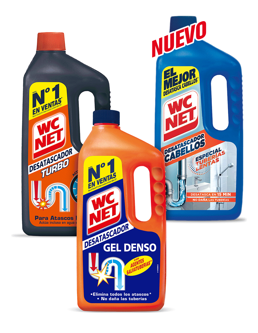 WC Net® Elimina malos olores y atascos de tuberías